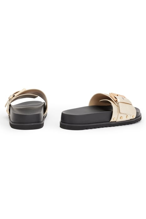 ELLIE STUD SLIDER METALLIC GOLD 3