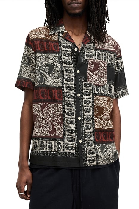 MARQUEE SS SHIRT JET BLACK/ECRU 1