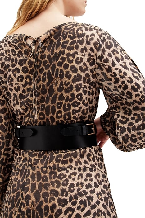 LEONIE STUD WIDE BLT BLACK/WARM BRASS 3