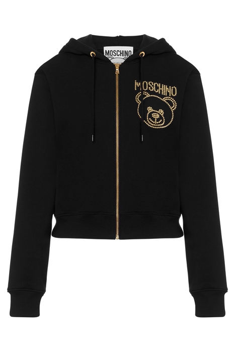 TEDDY STUDS HOODIE BLACK 3
