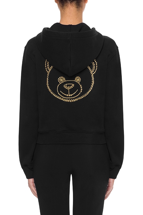 TEDDY STUDS HOODIE BLACK 2