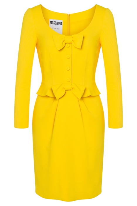 CADY DRESS WITH BOWS YELLOW 3