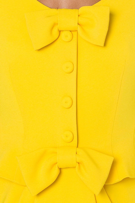 CADY DRESS WITH BOWS YELLOW 4