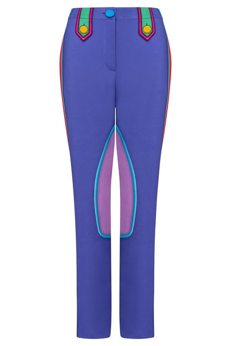 TROMPE L'ŒIL CADY TROUSERS PURPLE 3