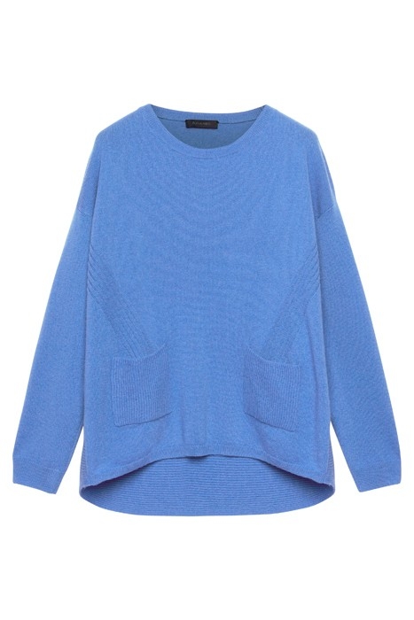 BOXY SWEATER WITH POCKETS BLUE 4