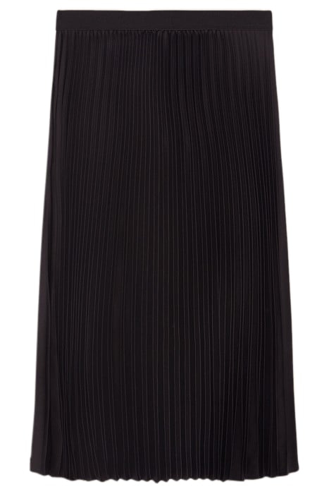 PLEATED SKIRT IN SATIN FABRIC BLACK 4