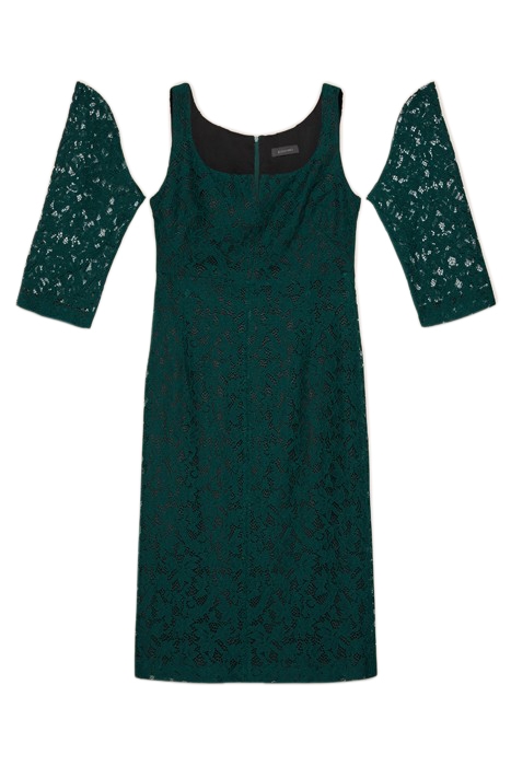 LACE SHEATH DRESS GREEN 3