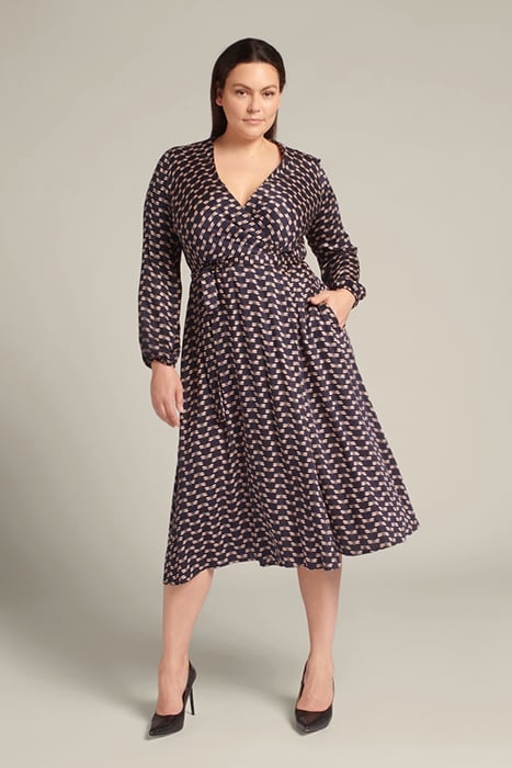 PRINTED DRESS ECOVERO™ VIOLET 1