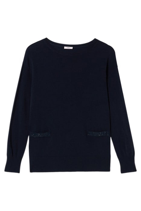 Wool blend sweater with crystals 3