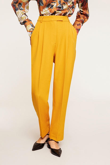 TROUSERS WITH DARTS YELLOW 1