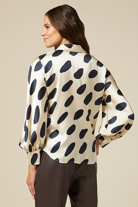 PATTERNED SATIN SHIRT WHITE 2