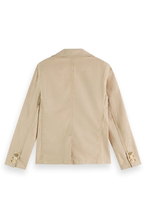 COTTON LINEN BLAZER SEASTONE 2