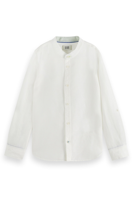 REGULAR-FIT - COTTON LINEN SHIRT WHITE 3