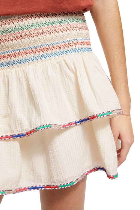 EMBROIDERED MINI SKIRT SOFT ICE 8
