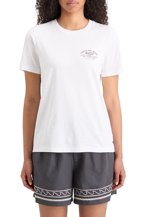 REGULAR FIT LEFT CHEST ARTWORK T-SHIRT WHITE 1