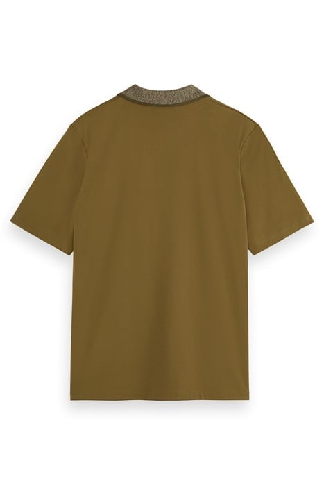 MELANGE COLLAR POLO ALGAE 2