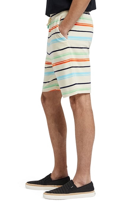 TOWELLING SWEATSHORTS MULTICOLOUR STRIPE 6