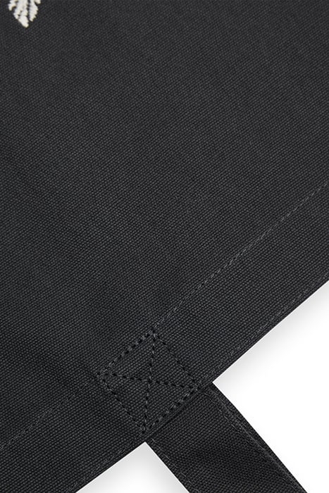 CANVAS TOTE BAG WITH EMBROIDER PALM WAVE BORDER 7