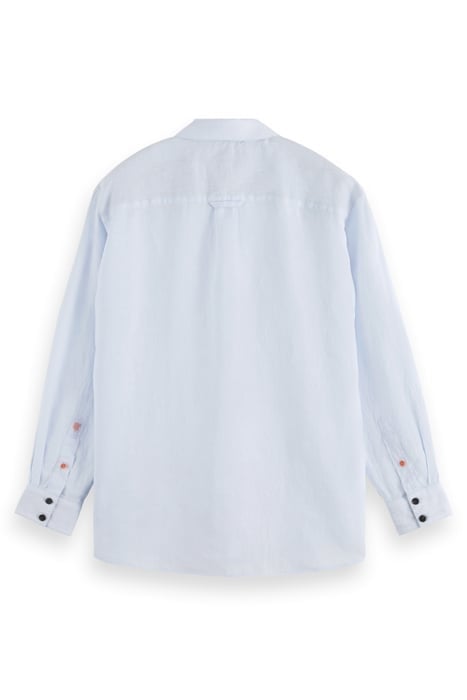 OVERSIZED LINEN FIT SHIRT SHIRT BLUE 2