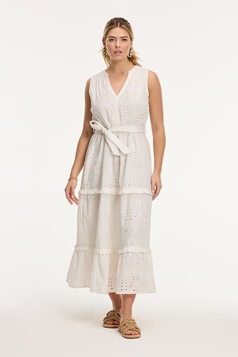 JULIA DRESS OPEN PALM EMBRO PALM BRODERIE OFF WHITE 1