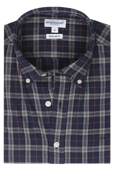 CLASSIC Y/D CHECK SHIRT NAVY 3