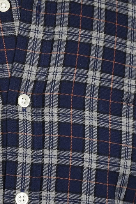 CLASSIC Y/D CHECK SHIRT NAVY 5
