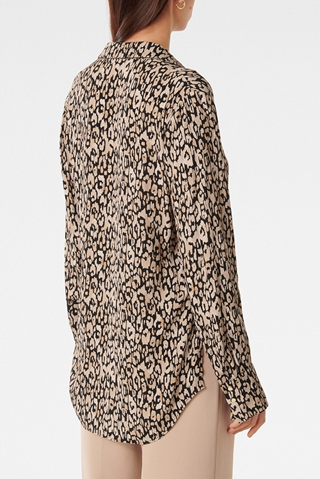LILA LONGLINE PRINTED SHIRT PAINTERLY ANIMAL 2