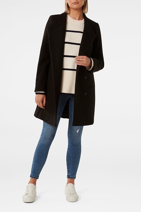 DEBBIE FUNNEL COLLAR COAT BLACK 3