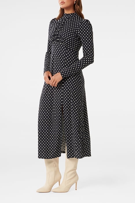 DAWSON HIGH NECK MIDI DRESS CANTERBURY SPOT 4