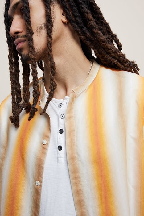 BAND COLLAR SHIRT WITH STRAIGHT BOTTOM H SQUASH 2