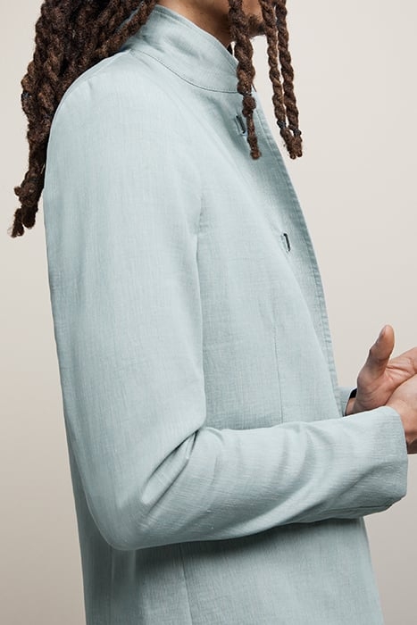 SLIM FIT STAND-UP WIRE INSERTED SHAWL CO POND BLUE 2