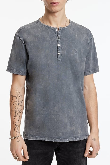 ETHAN SS CTN HENLEY W PSEIN CHROMA WASH SEAL GREY 1