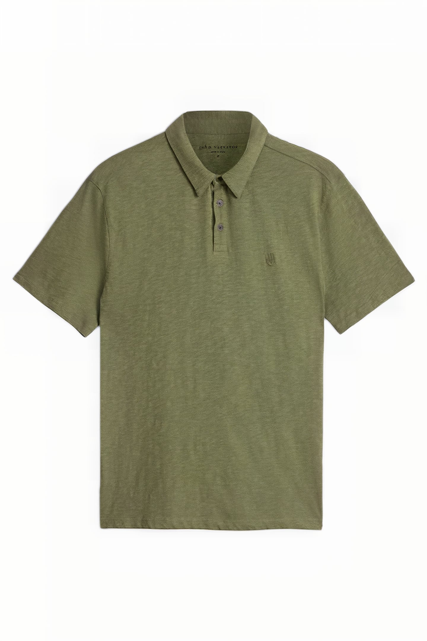 VICTOR SS SLUB CTN POLO WPEACE SIGN EMB LEGUME 2