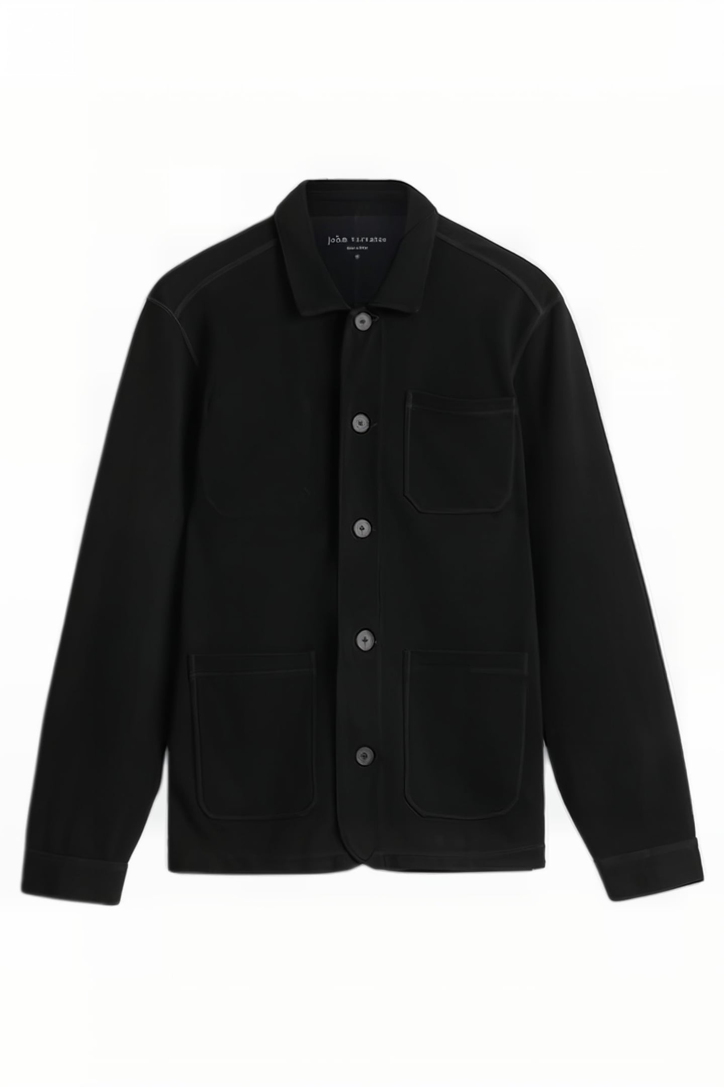 KENMARE LS SEED STITCH CHORE JACKET BLACK 2