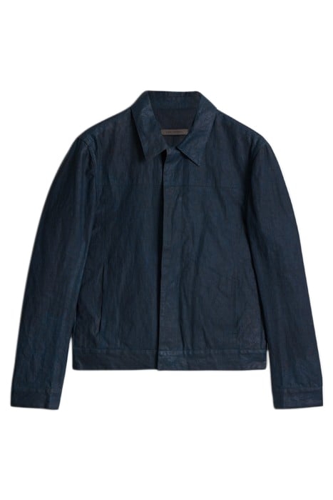 HIDDEN PLACKET JEAN JACKET CAPRI BLUE 2