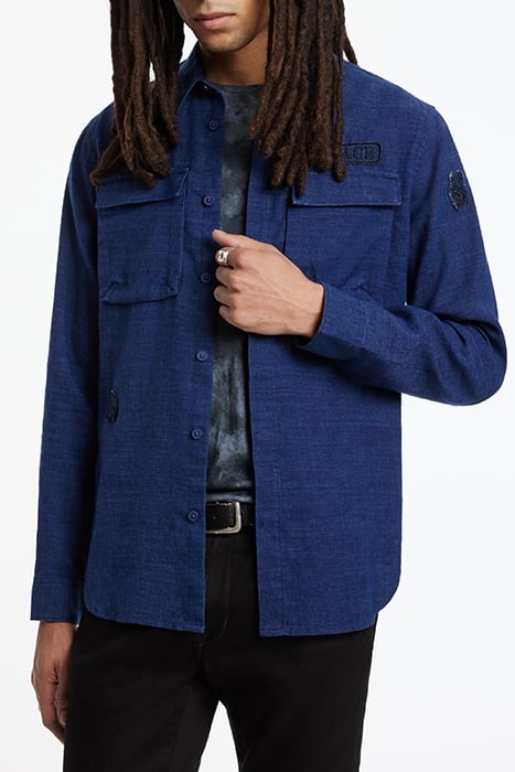 FREDDY LS MILITARY OVERSHIRT DUSTED BLUE 1
