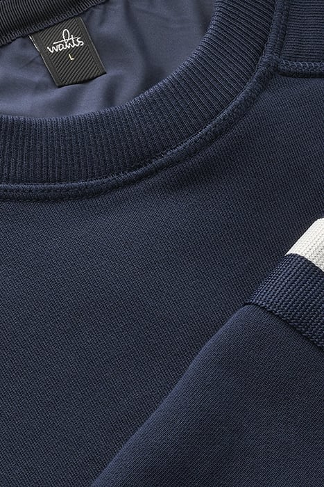 MOORE-BAND | CREW NECK SWEATER NAVY BLUE 2