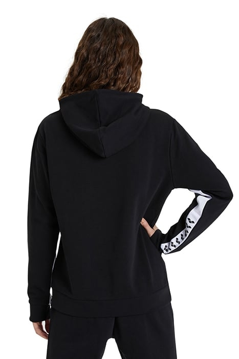 ARENA ICONS HOODED SWEAT SOLID BLACK-WHITE-BLACK 5