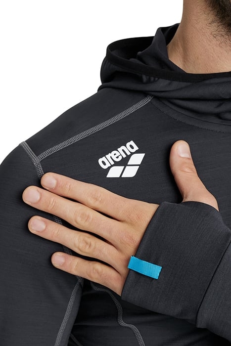 MEN'S HOODED JACKET SPACER LOGO BLACK 4