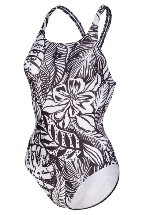 WOMEN'S SWIMSUIT SWIM PRO BACK ALLOVER BLACK MULTI 6