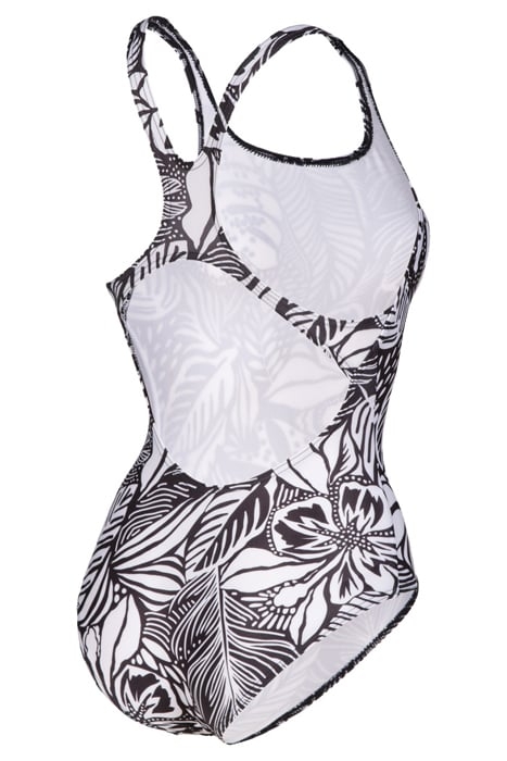 WOMEN'S SWIMSUIT SWIM PRO BACK ALLOVER BLACK MULTI 7