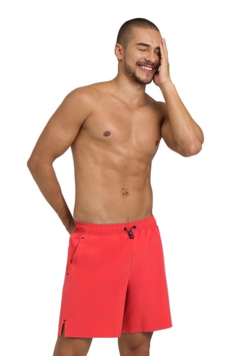 MEN'S ARENA EVO BEACH BOXER SOLID FLUO RED 1