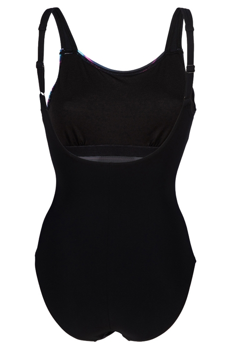 WOMEN'S BODYLIFT SWIMSUIT U BACK MARIA C BLACK-BLACK MULTI 2