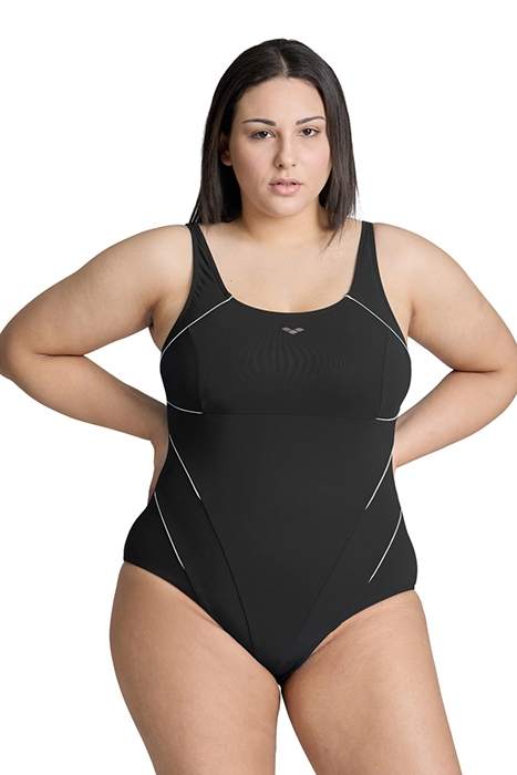 W JEWEL ONE PIECE PLUS R BLACK-WHITE 1