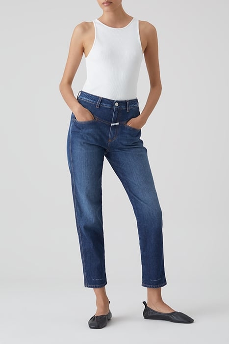 PEDAL PUSHER JEANS DARK BLUE 3