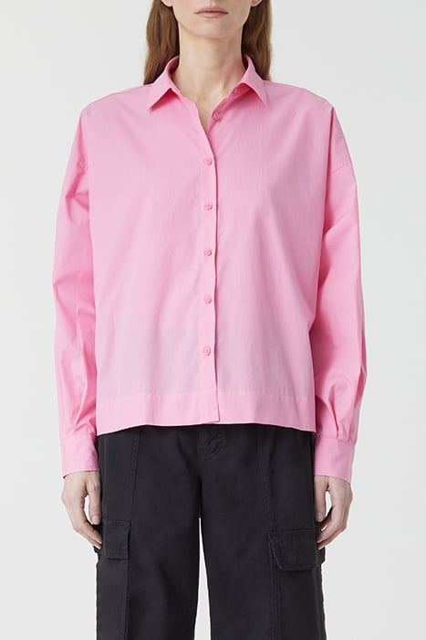 GATHERED SHIRT PINK LILIES 1