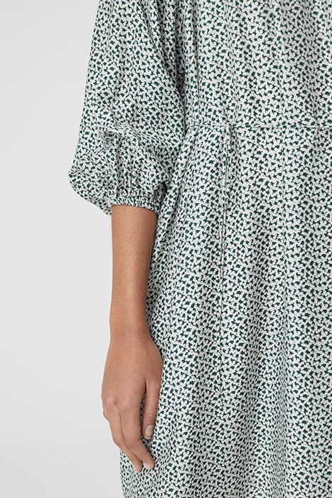 SHORT BELTED DRESS FERN GREEN 7