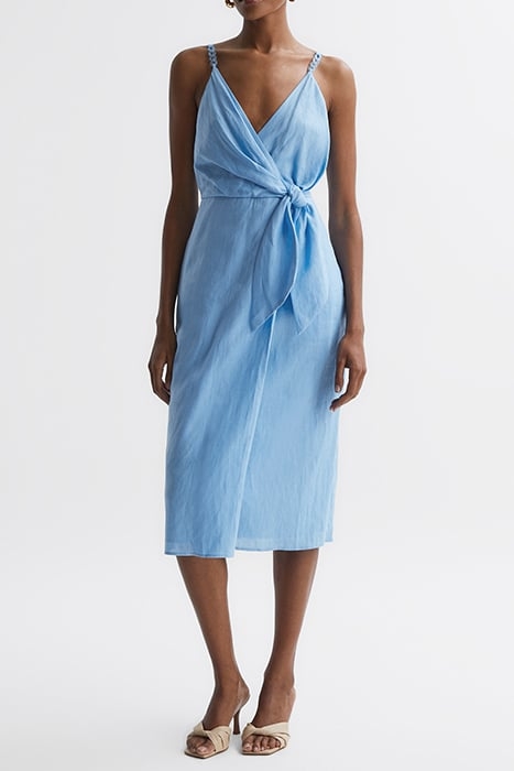 ESME-LINEN DRESS AQUA 1