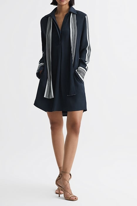 ELLIE-SIDE DRESS NAVY 3