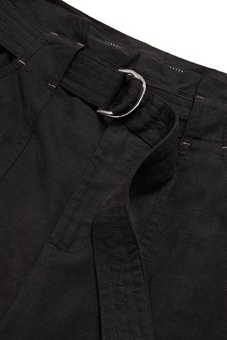 TEAKIE TENCEL LINEN TROUSER PURE BLACK 3